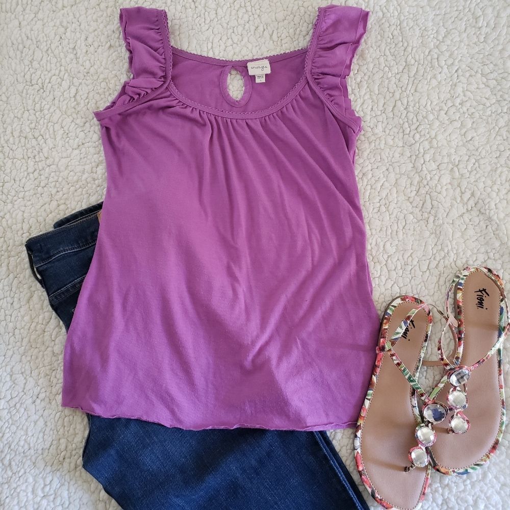 Energie Women's Blouse Purple Size L